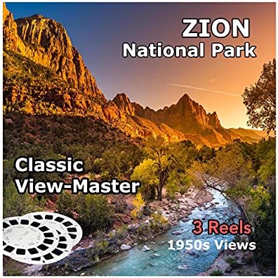 Zion Ulusal Parkı, ViewMaster-1950'lerin Görünümleri 3 Makara Seti - 21 3D Görüntü