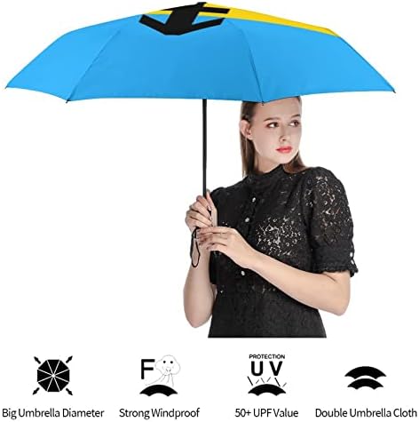 Panseksüel Gurur Bayrağı P Rüzgar Geçirmez Seyahat Kompakt Şemsiye Katlanır Otomatik Şemsiye Yağmur Sırt Çantası Araba