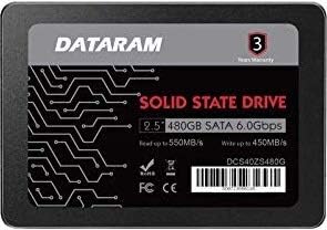 Dataram 480 GB 2.5 SSD Sürücü Katı Hal Sürücü ile Uyumlu HP ELİTEBOOK 840 G4