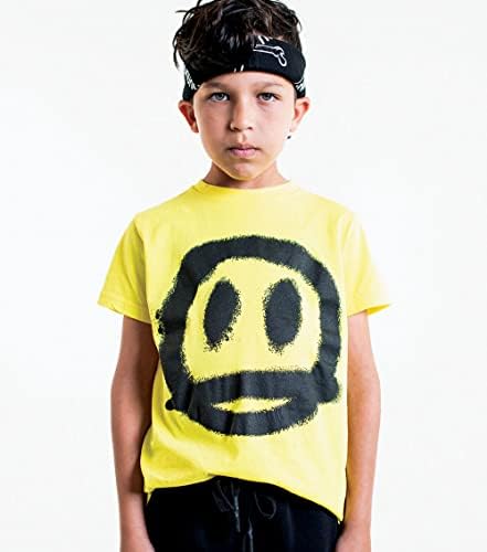 Çocuklar, Kızlar ve Erkekler için NUNUNU Kısa Kollu Tişört. Unisex, %100 Pamuk, Eğlenceli Baskı