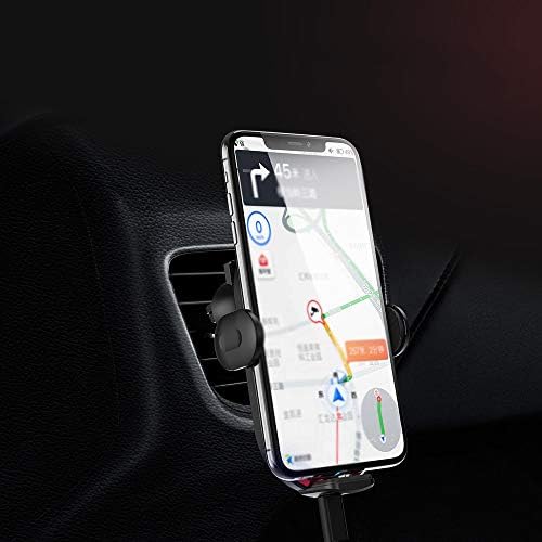 SEASD Araç Tutucu araba cep telefonu tutacağı Hızlı Şarj Navigasyon Araba Sabit Otomatik İndüksiyon Rafı (Renk : Siyah-Jojo'nun