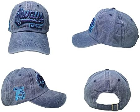 YULOONG Vintage beyzbol şapkası Pamuk Sunhat Moda Nakış Her Zaman New York City Yaz Açık Kap Unisex