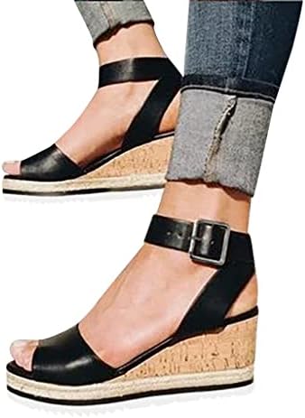 Kadınlar için ayakkabı Moda Takozlar Ayakkabı Bayanlar Roma Ayakkabı Burnu açık Rahat platform sandaletler Sandalet Kadın
