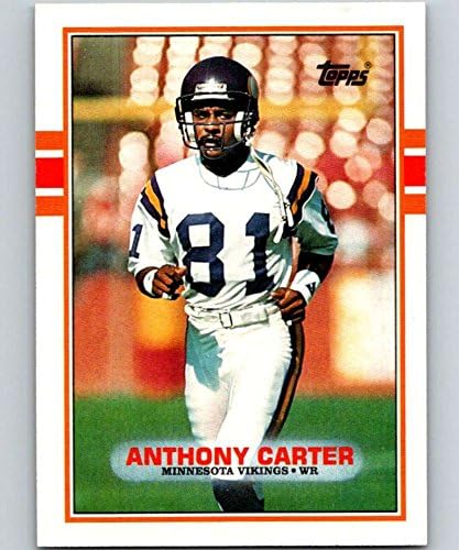 1989 Topps 79 Anthony Carter Vikingler NFL Futbol Kartı NM-MT