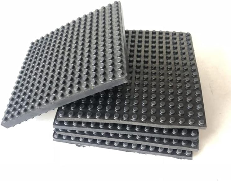 1 adet 100x100x16mm kauçuk paspas mekanik yalıtım amortisörleri gürültü azaltma granül siyah blok kaymaz yastık contası