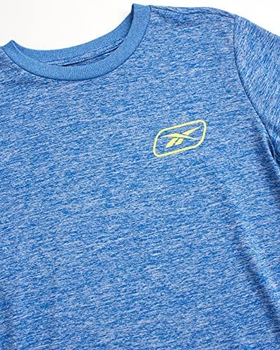 Reebok Erkek Aktif T-Shirt - 2 Paket Kuru Fit Performans Gömlek Erkek Çocuklar için Atletik Spor Tee (8-20)