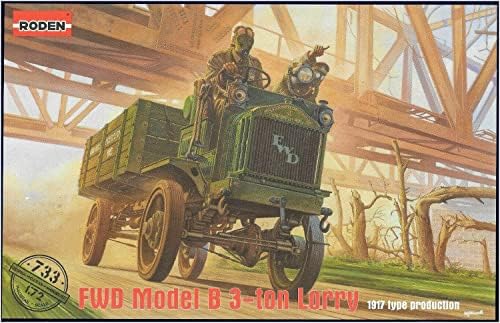 ー ーン ン Roden RE72733 1/72 Birinci Dünya savaşı İngiliz Ordusu FWD Model B 3 Tonluk Kamyon Plastik Modeli