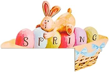 1 ADET Paskalya Kapı Çerçeve Süslemeleri Bahar Bunny Ve Paskalya Yumurtaları Kapı Köşe Burcu Dekor Paskalya Süs Ahşap Paskalya