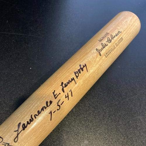 Lawrence Eugene Larry Doby Tam Adı 5 Temmuz 1947 İmzalı Jackie Robinson Yarasa JSA İmzalı MLB Yarasaları