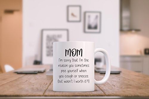 Komik Anne Kahve Kupa-Üzgünüm P-e Kendinizi-Anneler Günü Hediyeleri Kızı, Oğlu-En İyi Hediyeler için Anne Çocuklar-Benzersiz