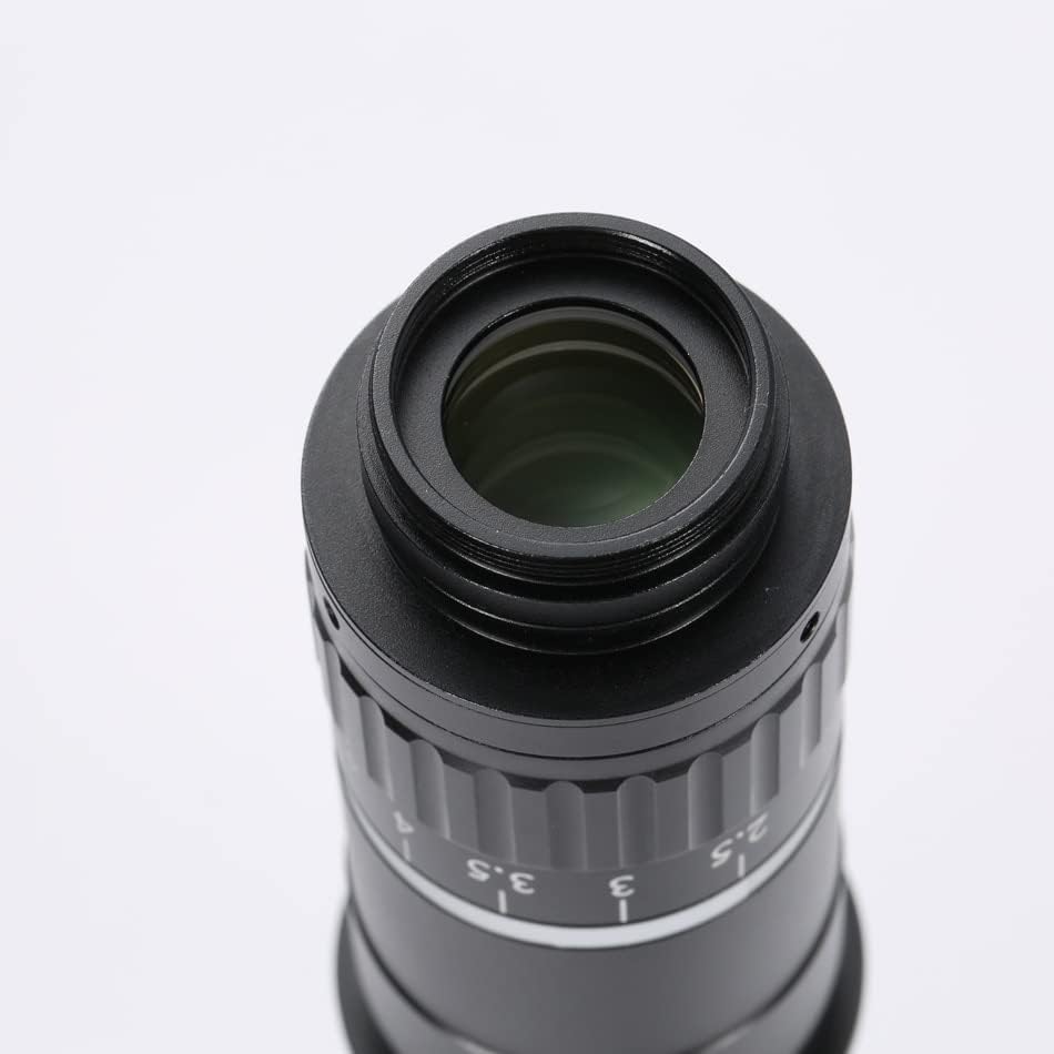 Haiqings endüstriyel Video mikroskop c-mount Lens 500X 1000X tam odak büyük büyütme büyüteç koaksiyel nokta ışık kaynağı