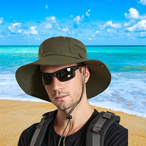 JTJFIT erkek Boonie güneş şapkası Yaz Kova Şapka balıkçılık şapkası 2 Adet UV Koruma Plaj Yürüyüş Bahçe Kamp