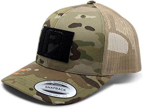 Çekme Yama Taktik Şapka / Otantik Snapback Multicam Kamyon Şoförü Kavisli Fatura Kapağı / 2x3 inç Döngü Yüzey Kanca Moral