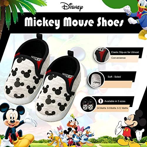 Disney Mickey Mouse Kırmızı ve Siyah Bebek Ayakkabısı