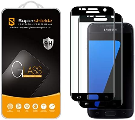 Supershieldz (2 Paket) Samsung Galaxy S7 Temperli Cam Ekran Koruyucu için Tasarlanmış, (Tam Ekran Kapsama Alanı) Çizilmez,