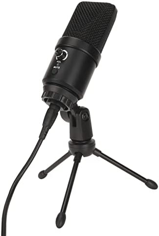 Usb'li mikrofon, Gürültü Azaltma Kondenser kayıt mikrofonu ile tripod standı, RGB USB Bilgisayar Mikrofon Kayıt Şarkı Konferans