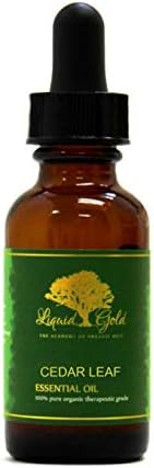 1.1 Oz Cam Damlalıklı Premium Sedir Yaprağı uçucu yağ Sıvı Altın Saf Organik Doğal Aromaterapi