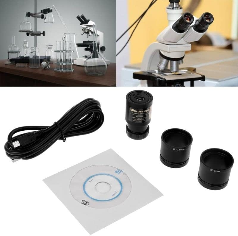 USEEV Mikroskop Adaptörü 2.0 MP USB Elektronik Mercek Mikroskop Kamera Montaj Boyutu 23.2 mm Halka Adaptörleri ile 30mm 30.5
