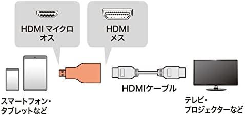 Sanwa Tedarik AD-HD09MCK HDMI Dönüştürücü Adaptör, Mikro HDMI