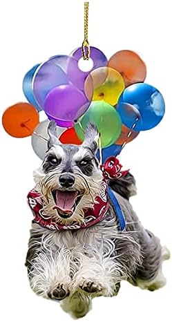 Köpek Kolye Bostons Terrier Köpek Fly Kabarcıklar ile Araba Asılı Süsleme Büyük Ampul Süsler (Bir, Bir Boyut)