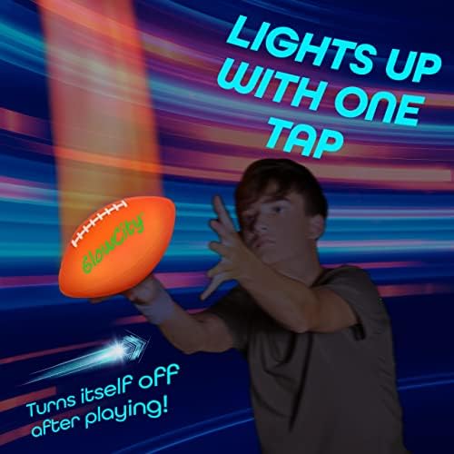 GlowCity Karanlıkta Parlayan Futbol-Akşam Oyunları, Kamp ve Plaj Eğlencesi için Mükemmel!