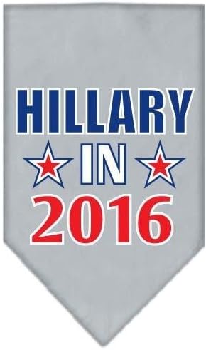 Mirage Evcil Hayvan Ürünleri Hillary 16 Seçim Serigrafi Bandanalarında, Gri, Büyük