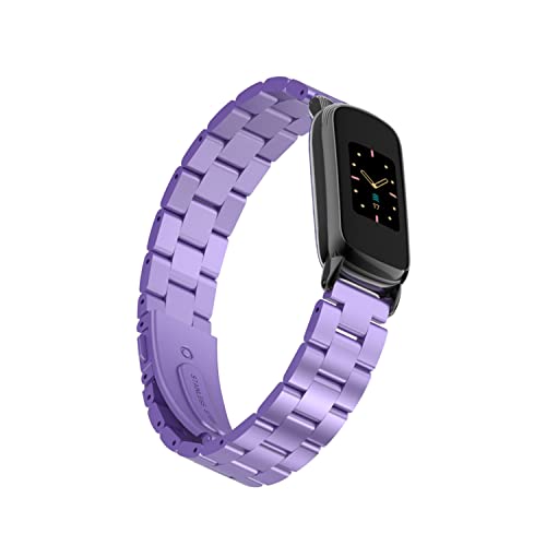 eıEuuk Fitbit Luxe/Luxe SE Metal Band ile uyumlu,Fitbit Luxe Fitness ve Wellness Tracker Erkekler Kadınlar için Ayarlanabilir