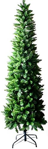 YUMUO Kalem Yılbaşı Ağacı, Premium Yapay Noel çam ağacı Ev Partisi Ofis için iç mekan dış mekan tatil Dekorasyonu-Yeşil 210cm
