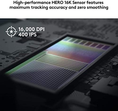 Logitech G502 Hero Yüksek Performanslı Oyun Faresi Special Edition, Hero 16K Sensör, 16 000 DPI, RGB, Ayarlanabilir Ağırlıklar,