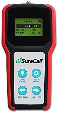 SureCall Beş Bantlı RF Sinyal Ölçer 4G LTE, Hücresel, PC'ler ve AWS cep telefonu Sinyal Güçlendirici Kurulum (SC-METER-01)