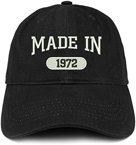 1972'de Yapılan Modaya Uygun Giyim Mağazası İşlemeli 51. Doğum Günü Fırçalanmış Pamuklu Şapka