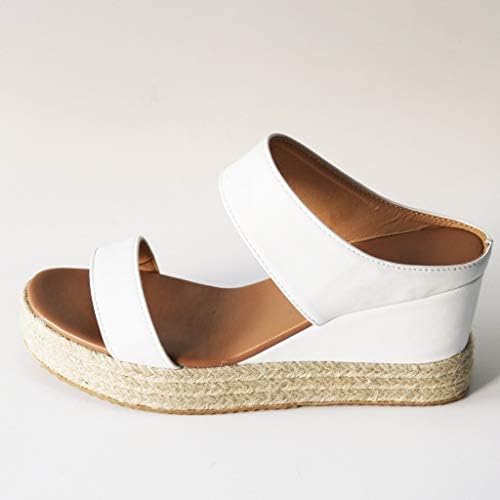 Kadınlar için rahat Sandalet Slip-On Nefes plaj sandaletleri Burnu açık Rahat Takozlar Sandalet Yumuşak Yürüyüş Sandalet