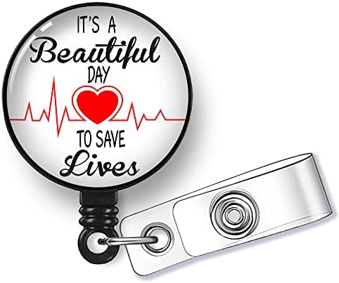 YUWANTR Hayat kurtarmak için güzel bir Gün Timsah klipsli Geri Çekilebilir Rozet Makarası Hemşire doktor anestezist flebotomist