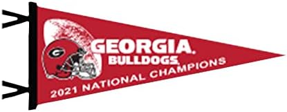 Collegiate Pacific NCAA Georgia Üniversitesi 2021 CFP Ulusal Şampiyonası Kırmızı Flama 12 x 30