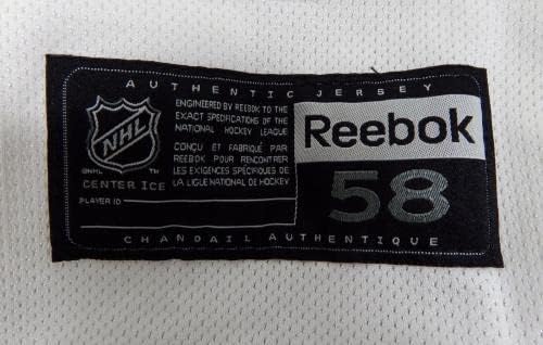 New York Rangers Oyunu Kullanılmış Beyaz Antrenman Forması Reebok 58 DP32419 - Oyun Kullanılmış NHL Formaları