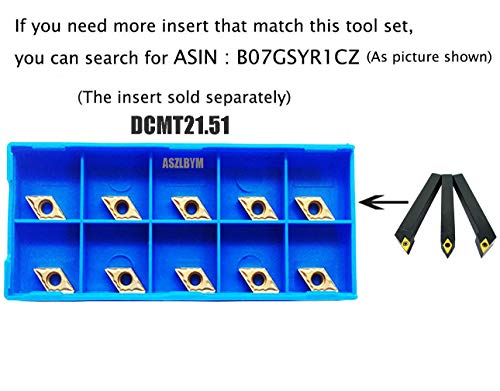 ASZLBYM 3 ADET 1/2 CNC torna Karbür Dönüm Araçları Endekslenebilir Tutucu Seti SDNCN1212H07 + SDJCL1212H07+ SDJCR1212H07