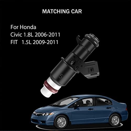 8 Delik yakıt enjektörü Honda 2006-2011 Civic için 1.8 L,2009-2013 FİT 1.5 L 16450RNAA01 FJ785 4 adet