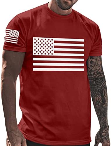 ABD T Shirt Erkekler için Kısa Kollu 4th Temmuz Tişörtleri Amerikan Vatansever Bağımsızlık T-Shirt Grafik Tees Streetwear