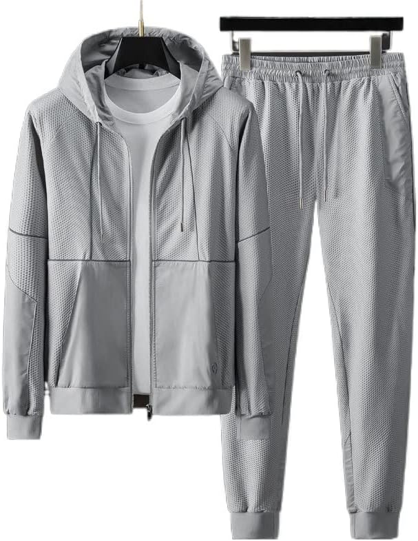 Erkek Eşofman İki Parçalı eşofman Erkek Spor Rahat Setleri Tişörtü Sweatpants Seti Spor Giyim İlkbahar Sonbahar