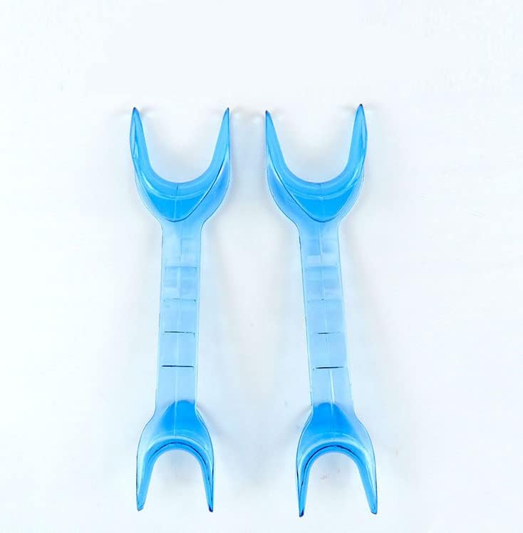 Dentosmile 143ºC Çift Taraflı Yanak Toplayıcı Küçük / Pedo Şeffaf Mavi (2'li Paket)