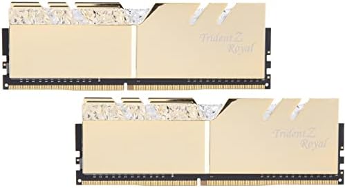 G. BECERİ Trident Z Kraliyet Altın 16 GB (2x8 GB) 288-Pin DDR4 SDRAM DDR4 4800 (PC4-38400) masaüstü Bellek Modeli F4-4800C18D-16GTRG